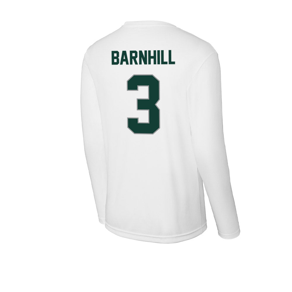 Michigan State - NCAA Men's Ice Hockey : Sean Barnhill - Activewear Long Sleeve T-Shirt-1