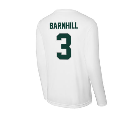 Michigan State - NCAA Men's Ice Hockey : Sean Barnhill - Activewear Long Sleeve T-Shirt-1
