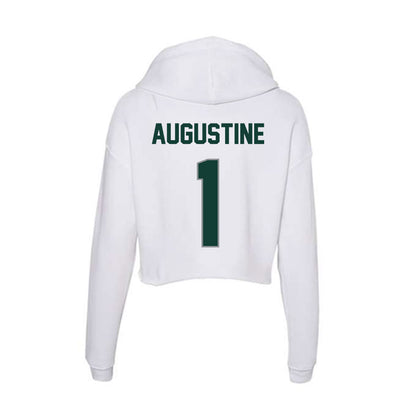 Michigan State - NCAA Men's Ice Hockey : Trey Augustine - Women's Crop Fleece Hoodie-1