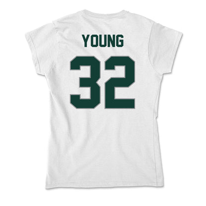 Michigan State - NCAA Football : Evan Young - Soft Style Women’s T-Shirt-1