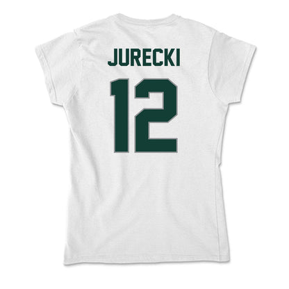 Michigan State - NCAA Men's Ice Hockey : Griffin Jurecki - Soft Style Women’s T-Shirt-1