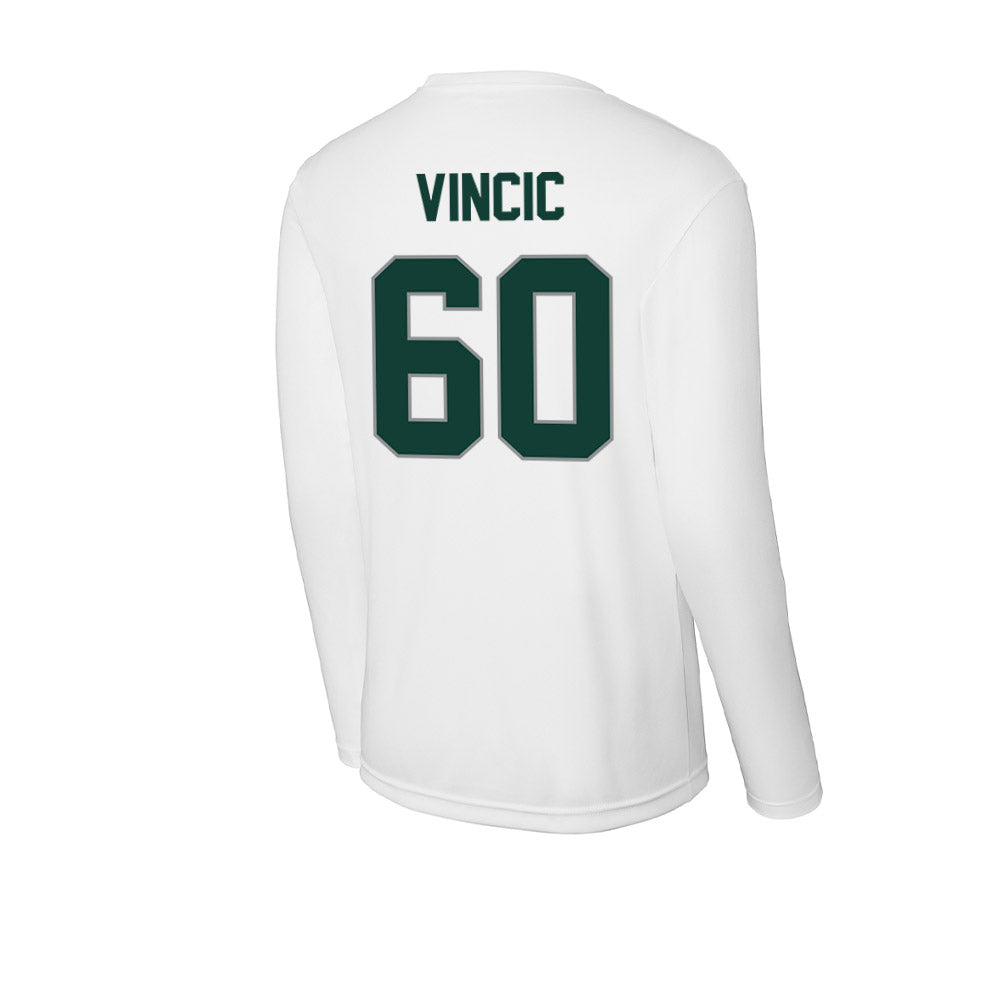 Michigan State - NCAA Football : Luka Vincic - Activewear Long Sleeve T-Shirt-1