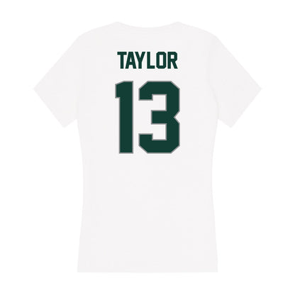 Michigan State - NCAA Softball : Madison Taylor - Women's V-Neck T-Shirt-1