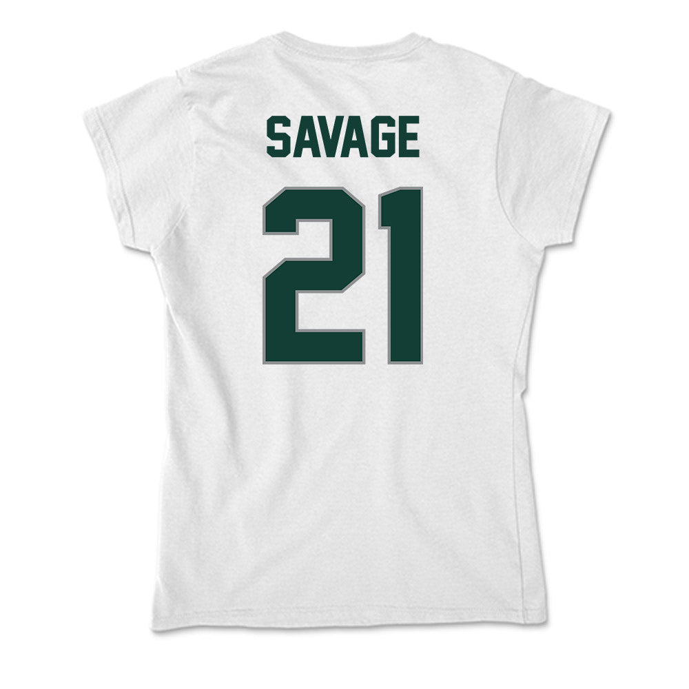 Michigan State - NCAA Men's Ice Hockey : Red Savage - Soft Style Women’s T-Shirt-1