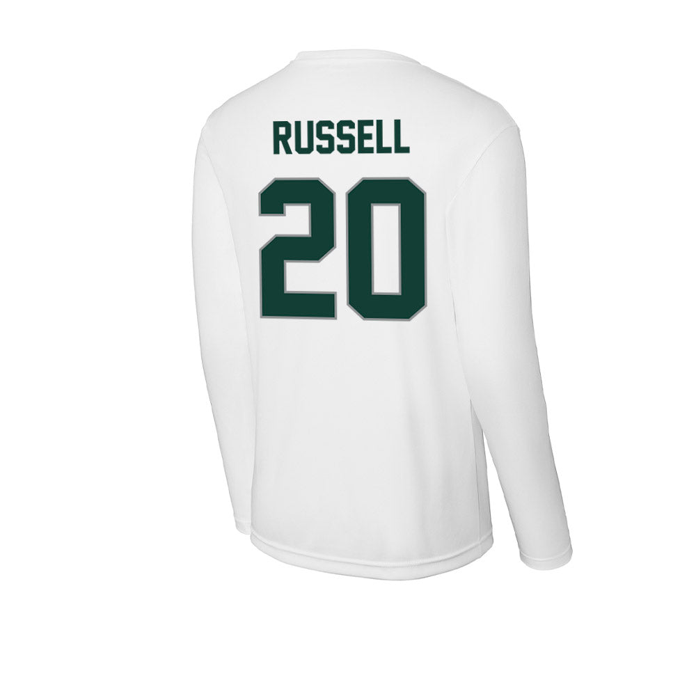 Michigan State - NCAA Men's Ice Hockey : Daniel Russell - Activewear Long Sleeve T-Shirt-1