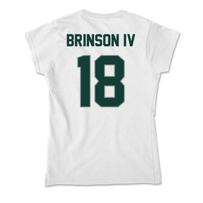 Michigan State - NCAA Football : Andrew Brinson IV - Soft Style Women’s T-Shirt-1