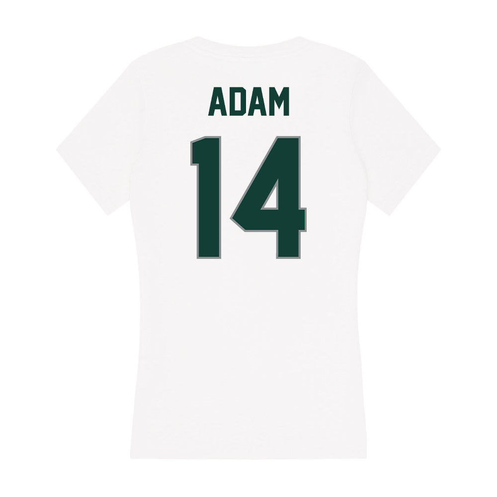 Michigan State - NCAA Men's Soccer : Joshua Adam - Women's V-Neck T-Shirt-1