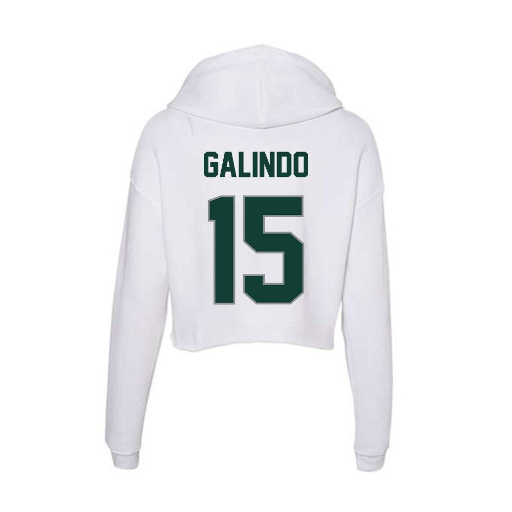 Michigan State - NCAA Softball : Alyssa Galindo - Women's Crop Fleece Hoodie-1