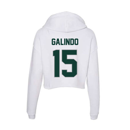 Michigan State - NCAA Softball : Alyssa Galindo - Women's Crop Fleece Hoodie-1