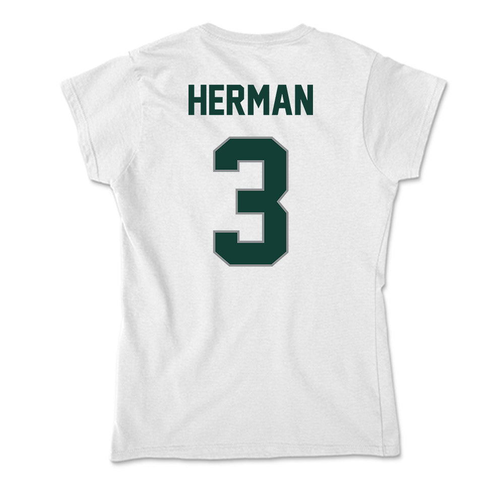 Michigan State - NCAA Softball : Hannah Herman - Soft Style Women’s T-Shirt-1