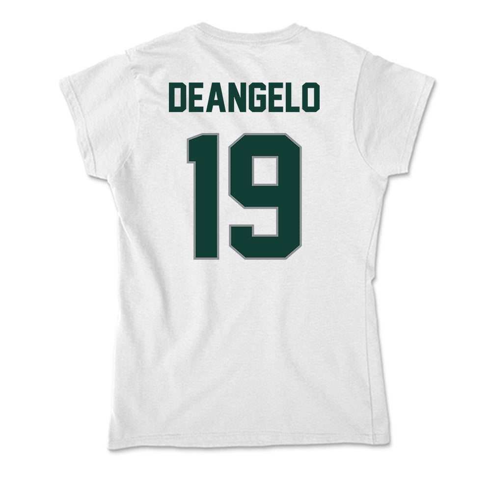 Michigan State - NCAA Men's Ice Hockey : Mikey DeAngelo - Soft Style Women’s T-Shirt-1