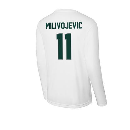 Michigan State - NCAA Football : Alessio Milivojevic - Activewear Long Sleeve T-Shirt-1