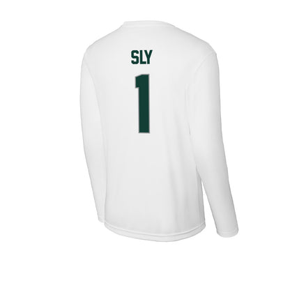 Michigan State - NCAA Men's Soccer : Michael Sly - Activewear Long Sleeve T-Shirt-1