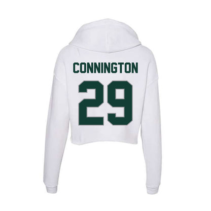 Michigan State - NCAA Football : Martin Connington - Women's Crop Fleece Hoodie-1