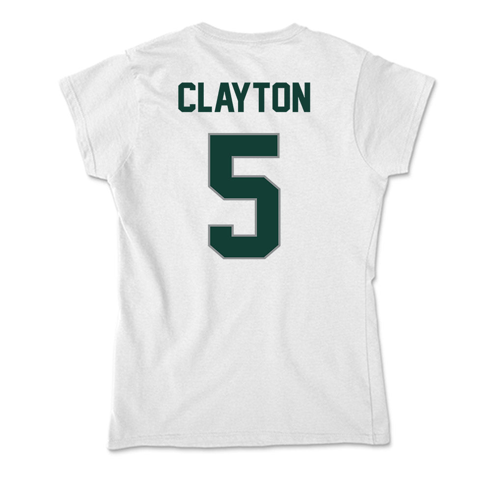 Michigan State - NCAA Women's Volleyball : Ky Clayton - Soft Style Women’s T-Shirt-1