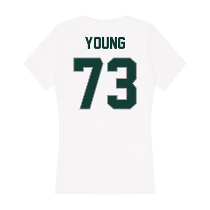 Michigan State - NCAA Football : Rustin Young - Women's V-Neck T-Shirt-1