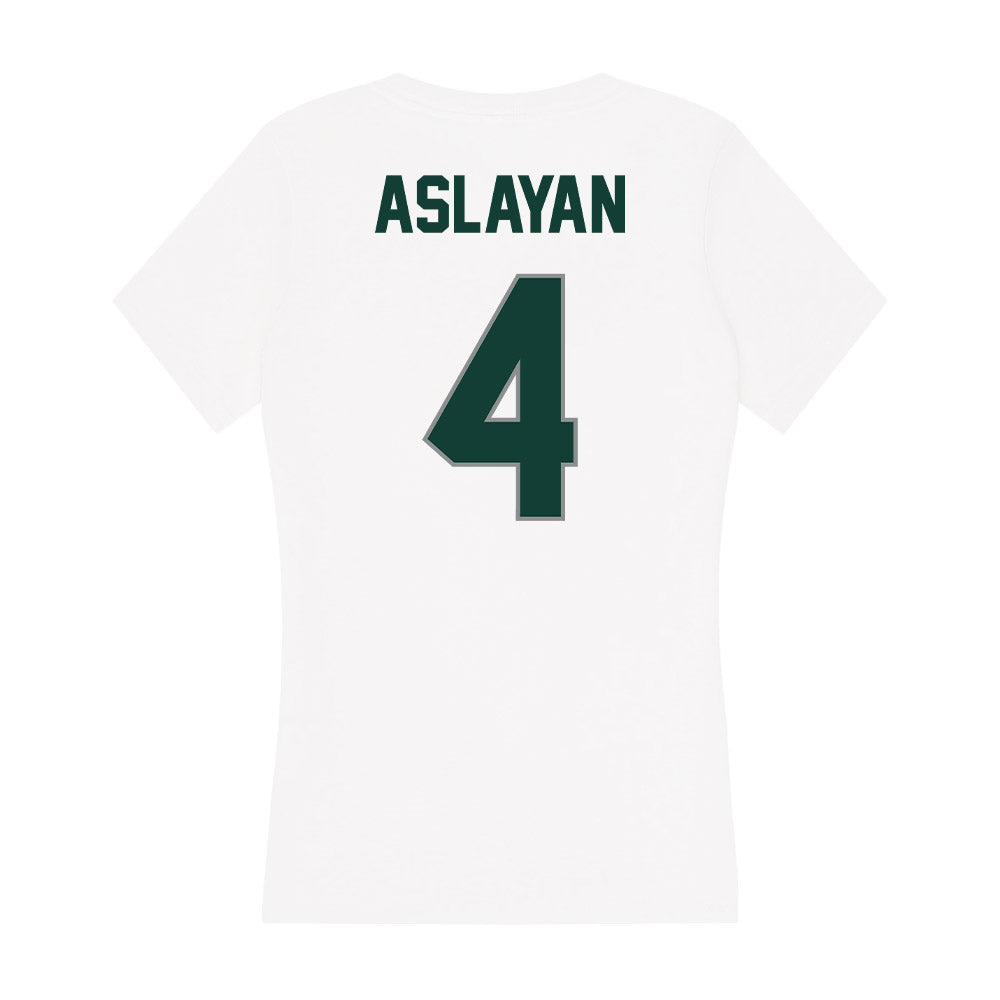 Michigan State - NCAA Women's Volleyball : Selin Aslayan - Women's V-Neck T-Shirt-1