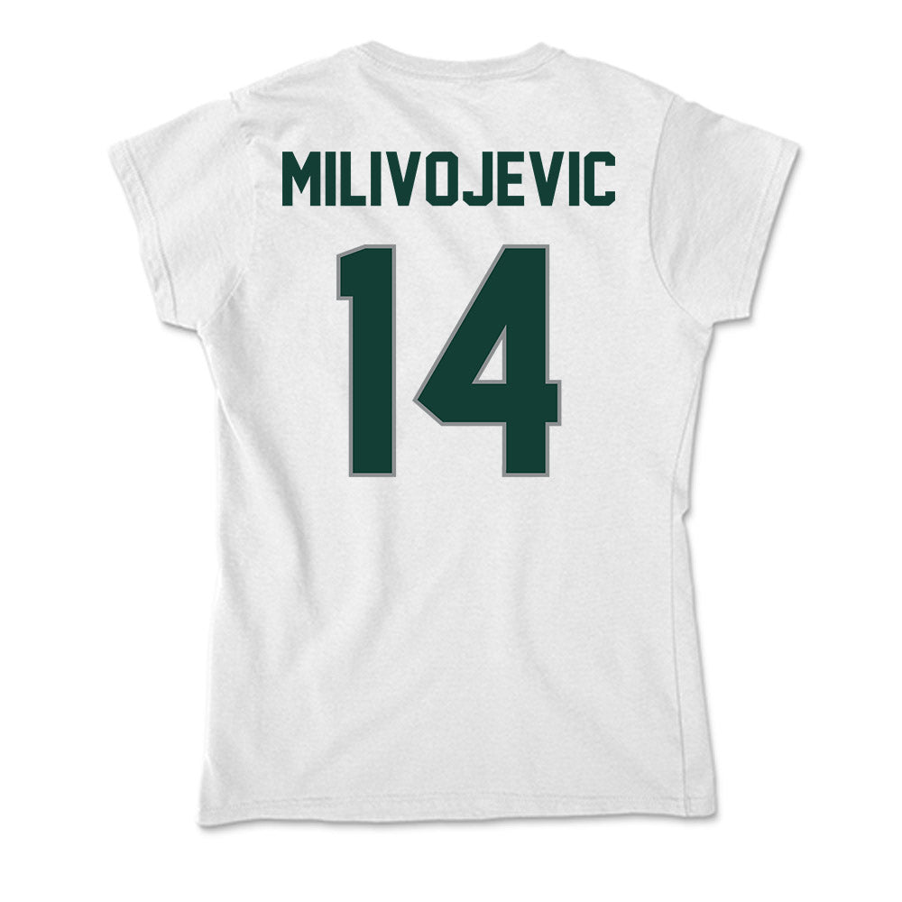 Michigan State - NCAA Football : Alessio Milivojevic - Soft Style Women’s T-Shirt-1