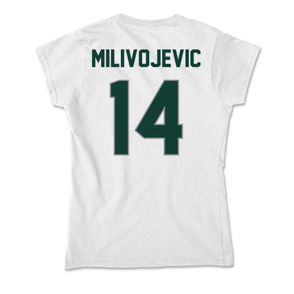 Michigan State - NCAA Football : Alessio Milivojevic - Soft Style Women’s T-Shirt-1