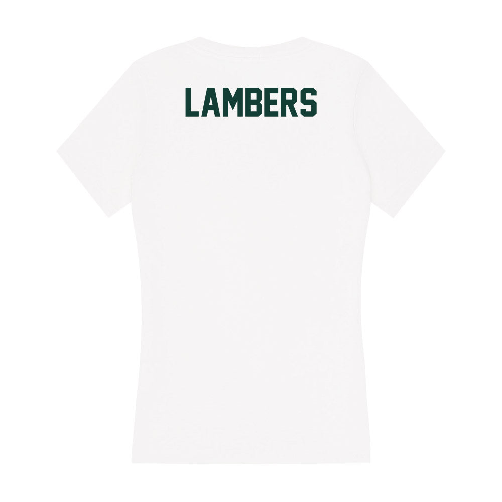 Michigan State - NCAA Men's Track & Field : Parker Lambers - Women's V-Neck T-Shirt-1