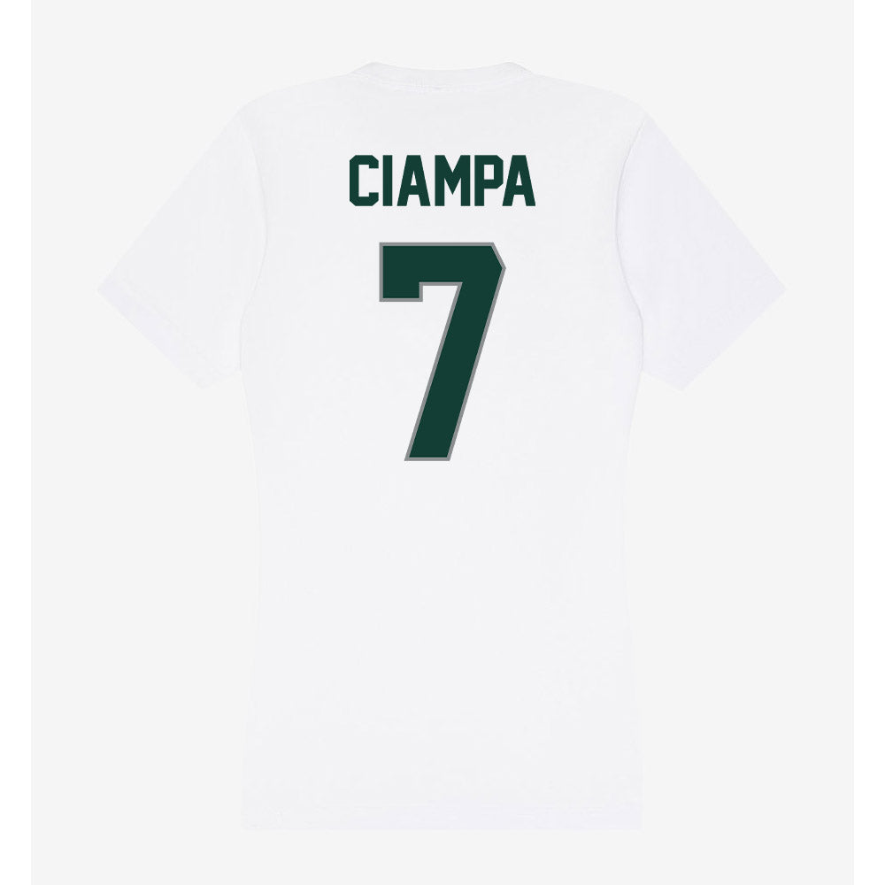 Michigan State - NCAA Women's Soccer : Aubree Ciampa - Women's V-Neck T-Shirt-1