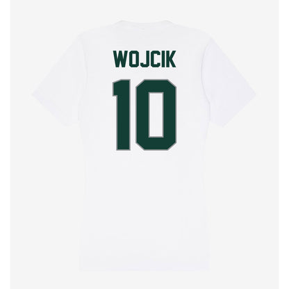 Michigan State - NCAA Men's Basketball : Denham Wojcik - Women's V-Neck T-Shirt-1