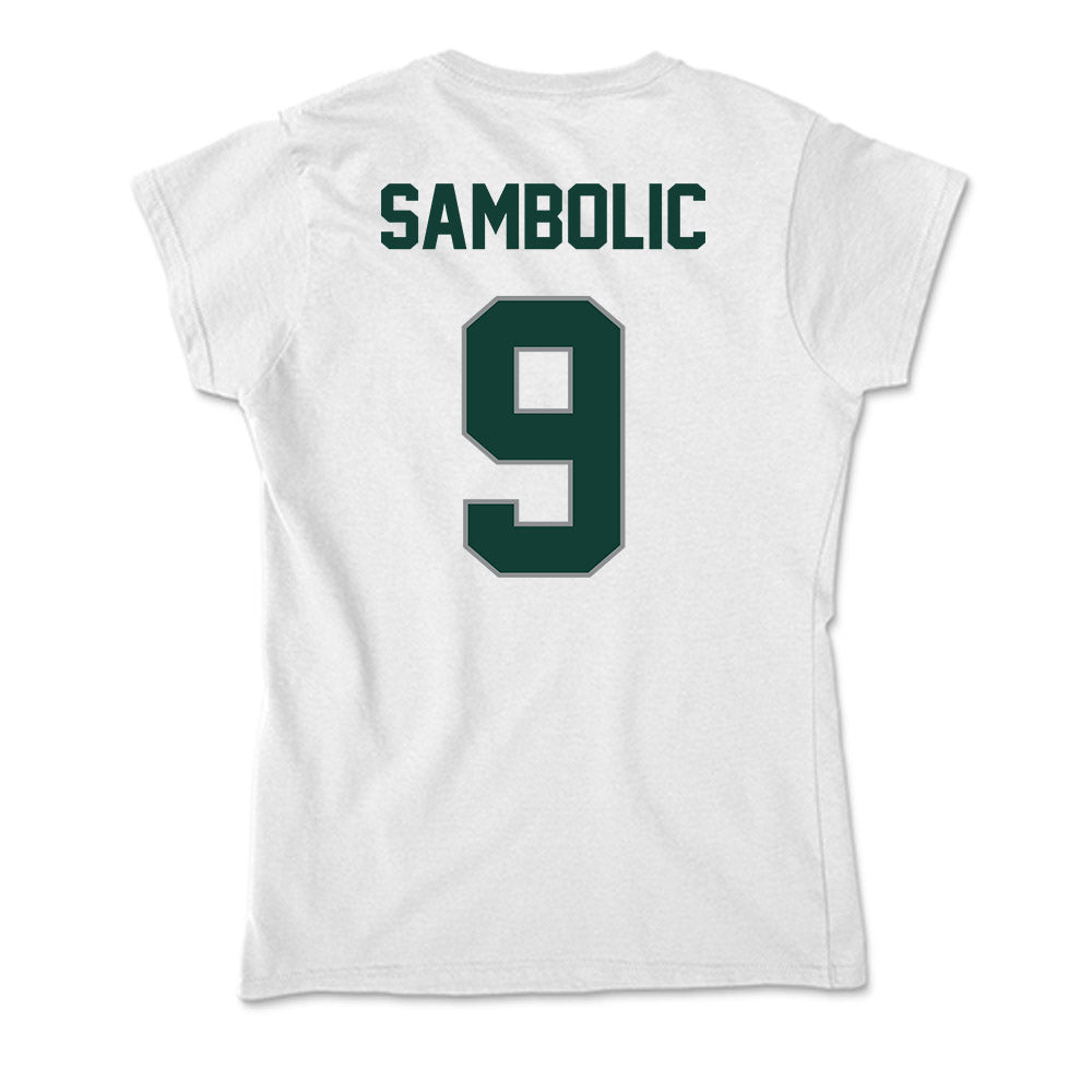 Michigan State - NCAA Women's Basketball : Sara Sambolic - Soft Style Women’s T-Shirt-1