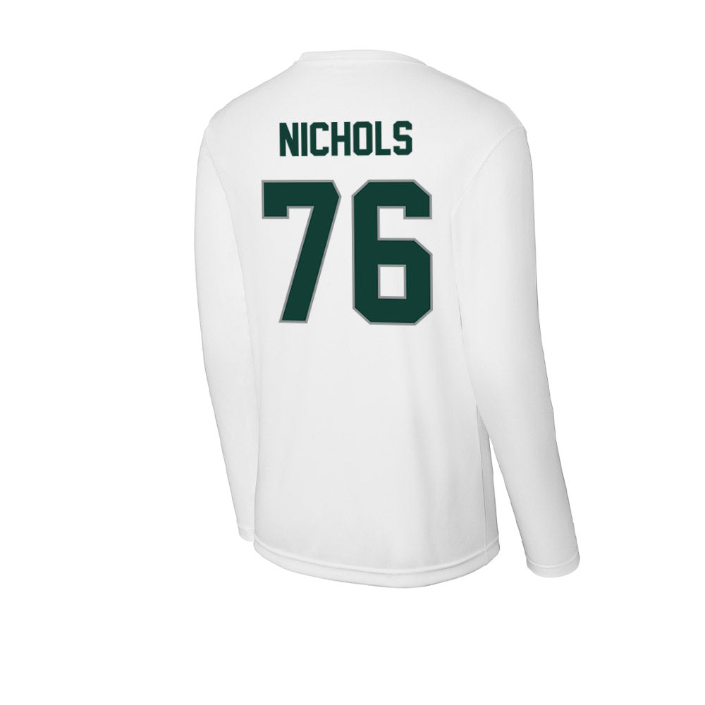 Michigan State - NCAA Football : Drew Nichols - Activewear Long Sleeve T-Shirt-1