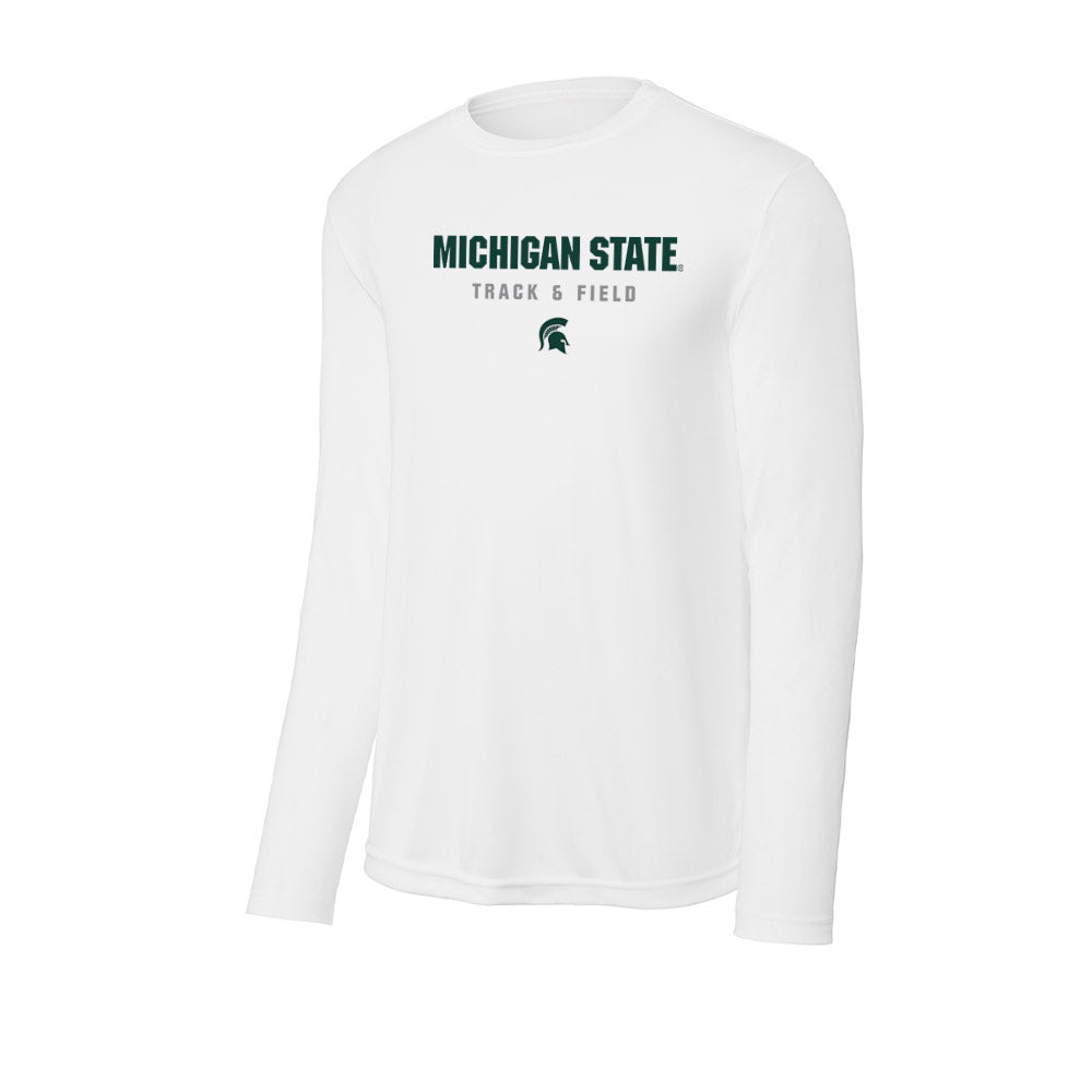 Michigan State - NCAA Men's Track & Field : Sean Mullen - Activewear Long Sleeve T-Shirt-0