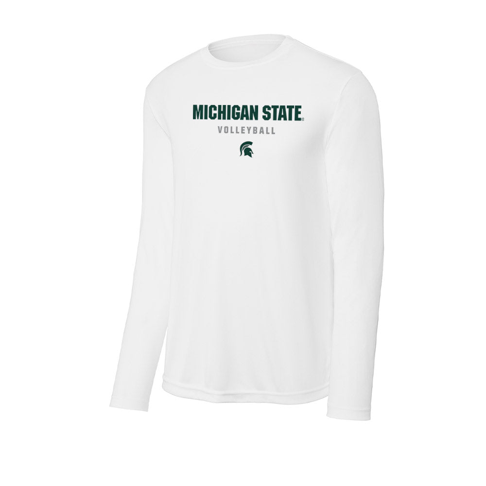 Michigan State - NCAA Women's Volleyball : Grace Kelly - Activewear Long Sleeve T-Shirt