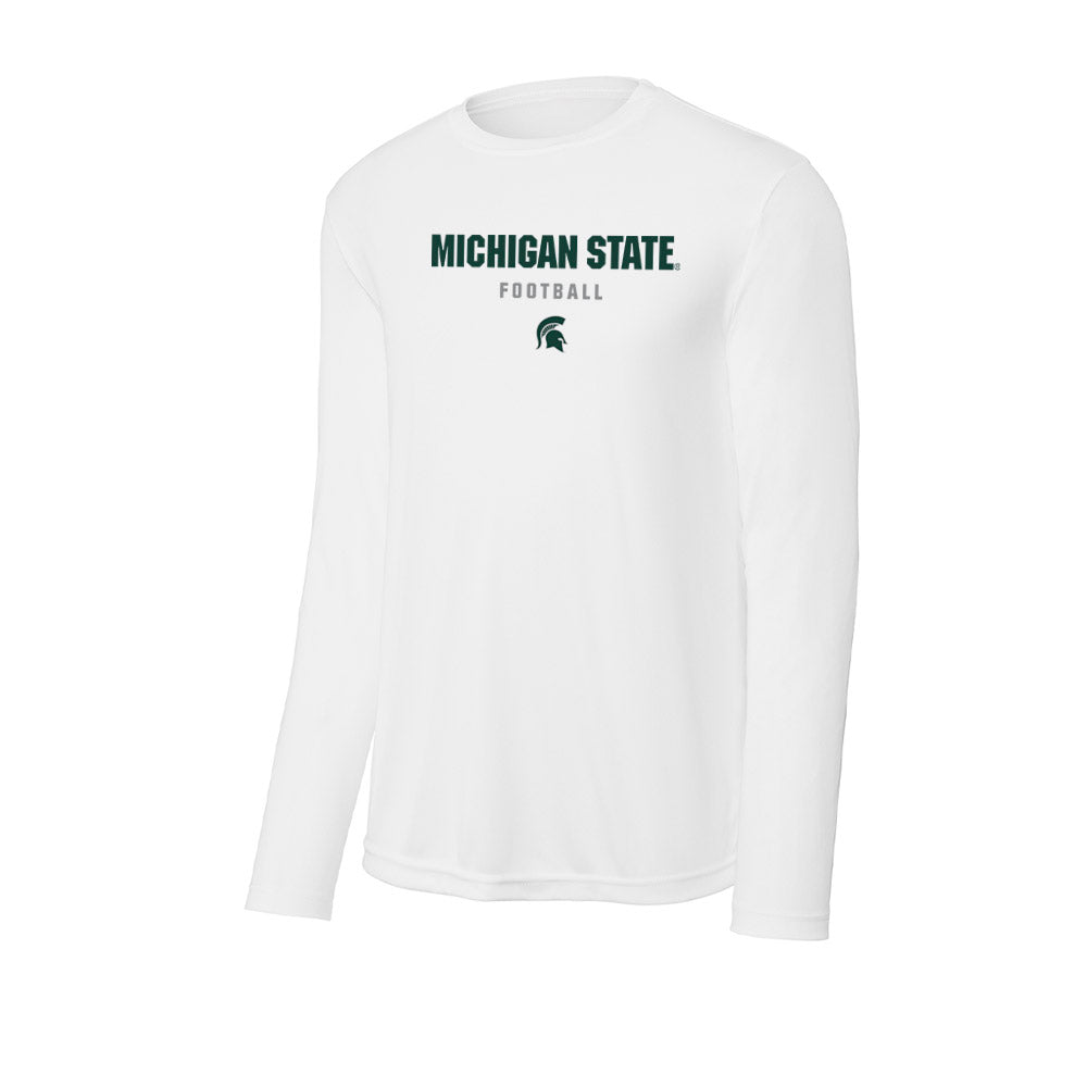 Michigan State - NCAA Football : Robert Wright Jr - Activewear Long Sleeve T-Shirt-0