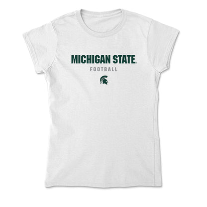 Michigan State - NCAA Football : Malcolm Bell - Soft Style Women’s T-Shirt-0