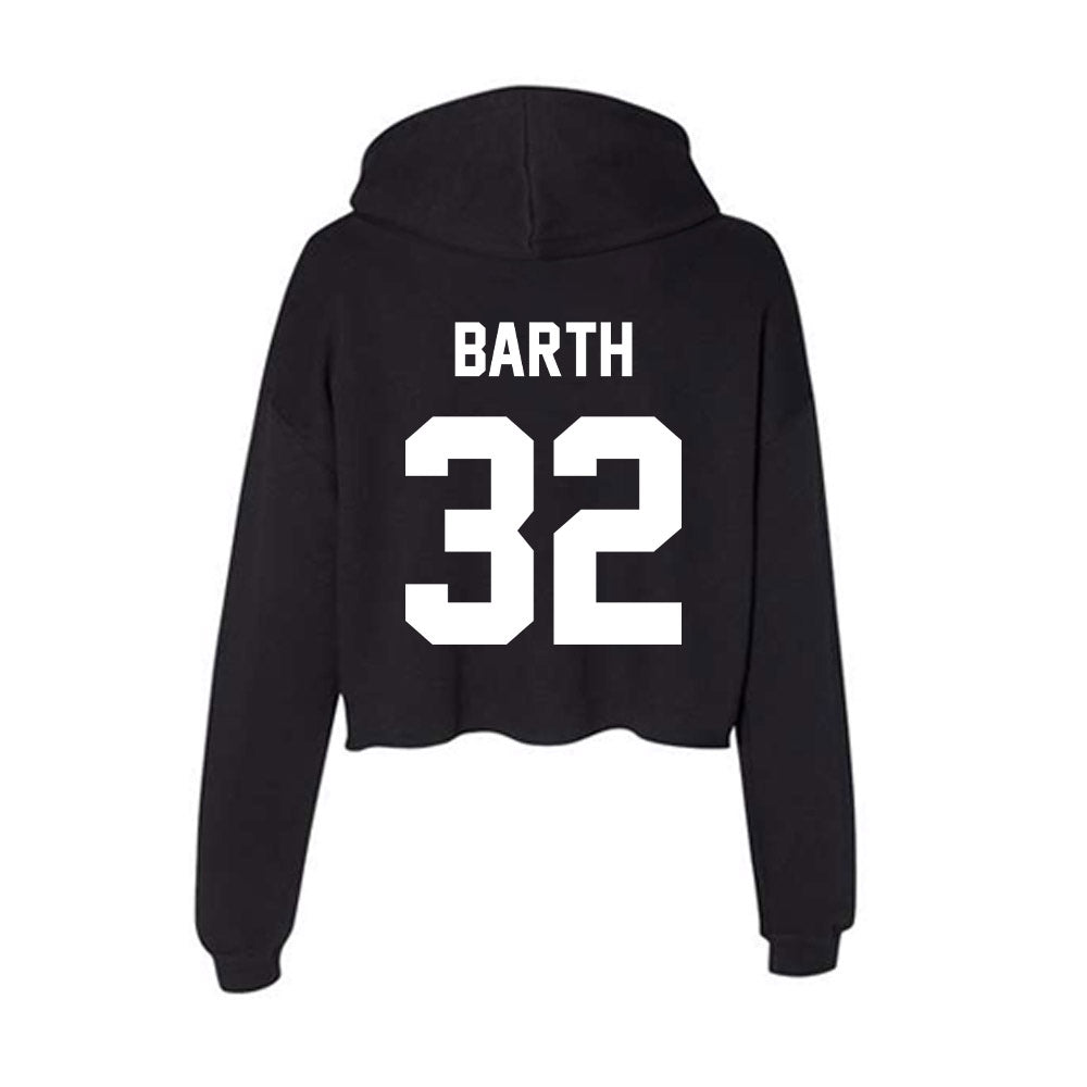 Rutgers - NCAA Football : Charlie Barth - Women's Crop Fleece Hoodie-1