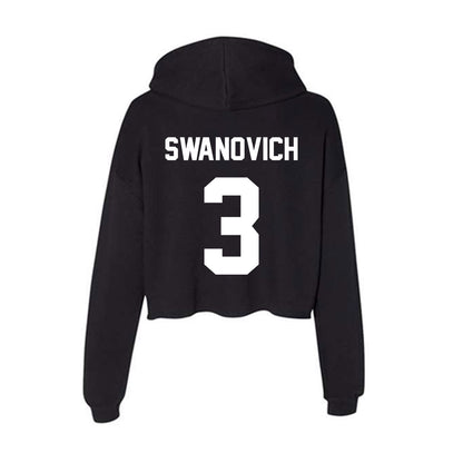 Rutgers - NCAA Women's Lacrosse : Samantha Swanovich - Women's Crop Fleece Hoodie-1