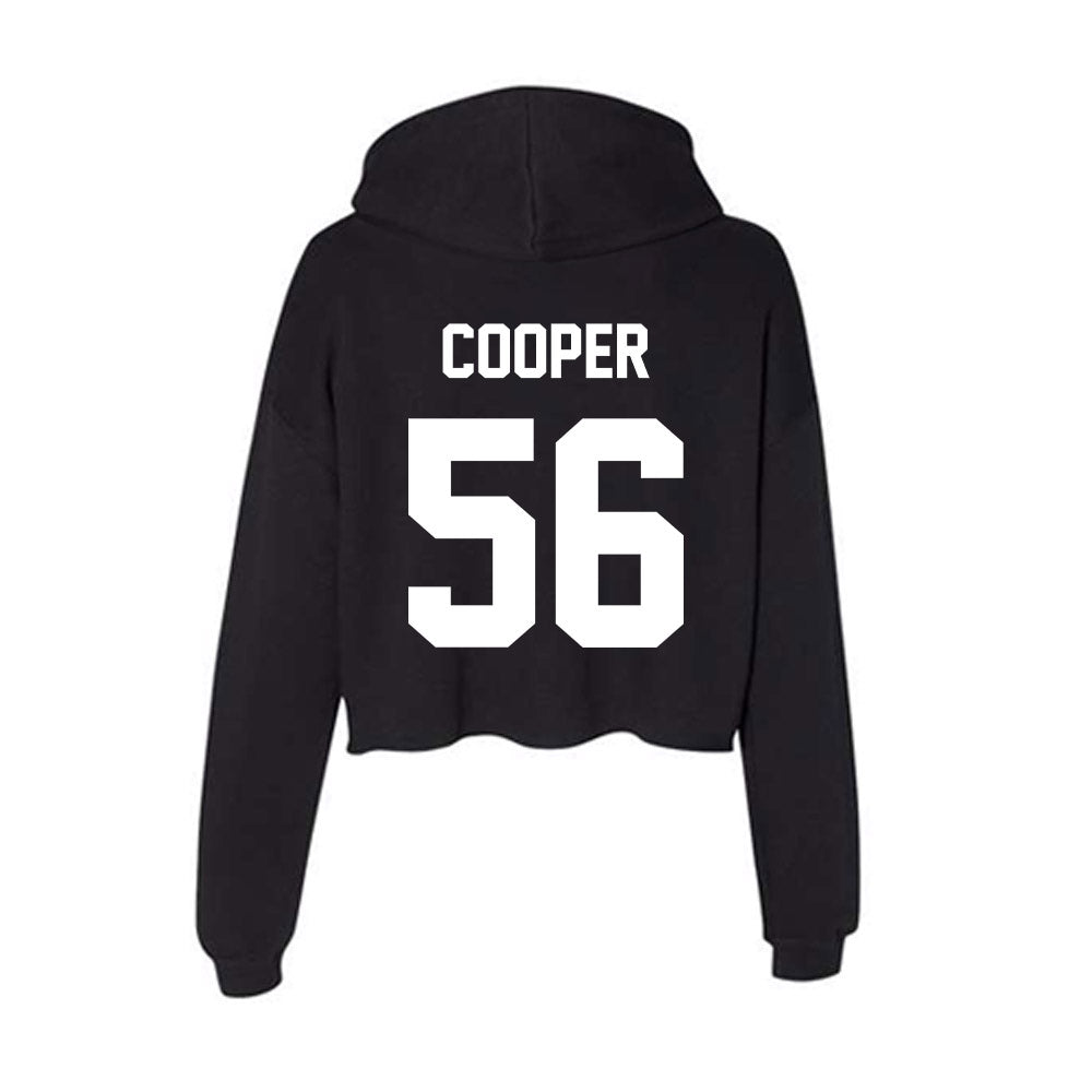 Rutgers - NCAA Football : Sean Cooper - Women's Crop Fleece Hoodie-1