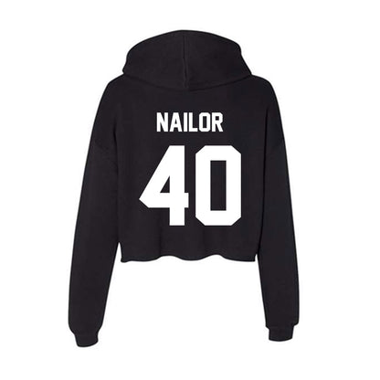 Rutgers - NCAA Baseball : Jager Nailor - Women's Crop Fleece Hoodie-1