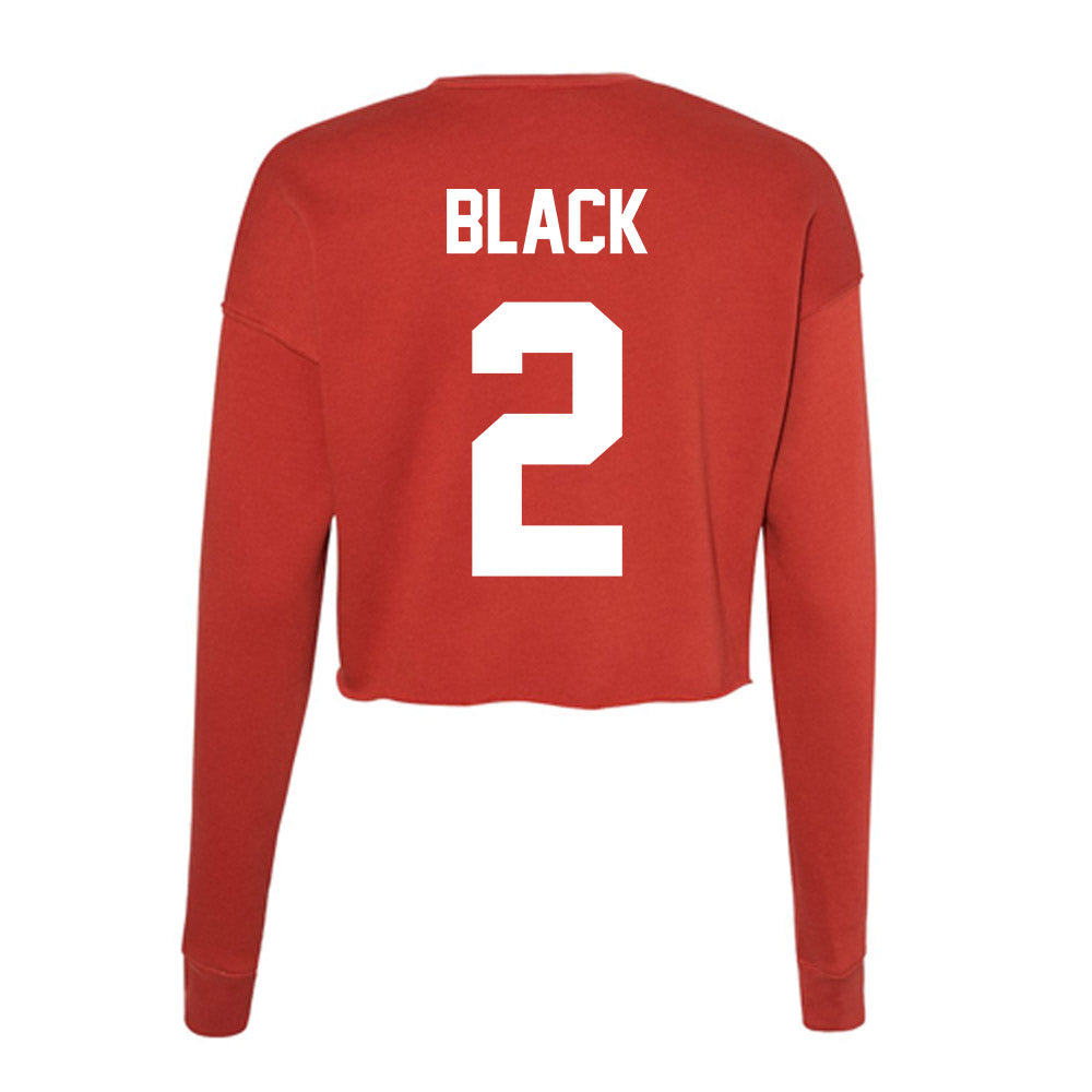Rutgers - NCAA Football : Benjamin Black - Women's Cropped Crew Fleece-1