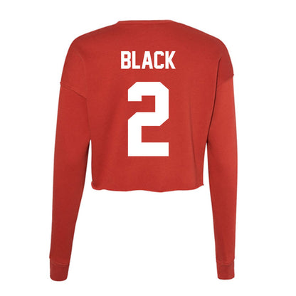 Rutgers - NCAA Football : Benjamin Black - Women's Cropped Crew Fleece-1