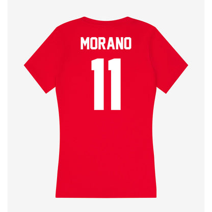 Rutgers - NCAA Men's Soccer : Anthony Morano - Women's V-Neck T-Shirt-1