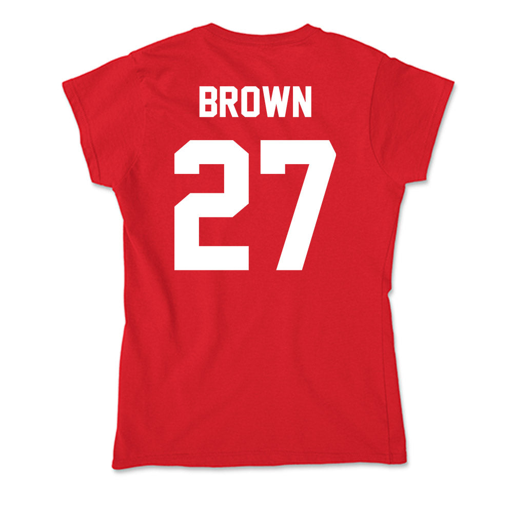 Rutgers - NCAA Football : Samuel Brown - Soft Style Women’s T-Shirt-1