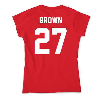 Rutgers - NCAA Football : Samuel Brown - Soft Style Women’s T-Shirt-1