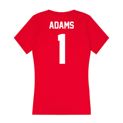 Rutgers - NCAA Women's Basketball : Destiny Adams - Women's V-Neck T-Shirt-1