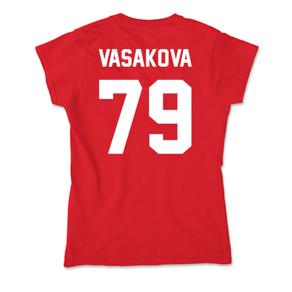 Rutgers - NCAA Women's Soccer : Adela Vasakova - Soft Style Women’s T-Shirt-1
