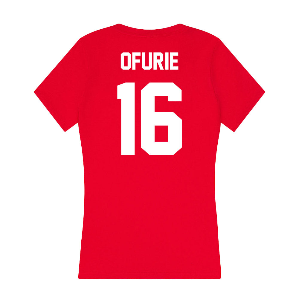 Rutgers - NCAA Football : Jesse Ofurie - Women's V-Neck T-Shirt-1