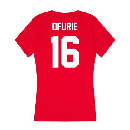 Rutgers - NCAA Football : Jesse Ofurie - Women's V-Neck T-Shirt-1