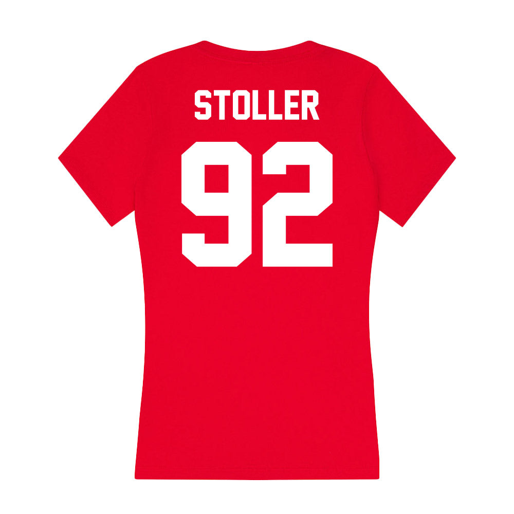 Rutgers - NCAA Men's Lacrosse : Cardin Stoller - Women's V-Neck T-Shirt-1