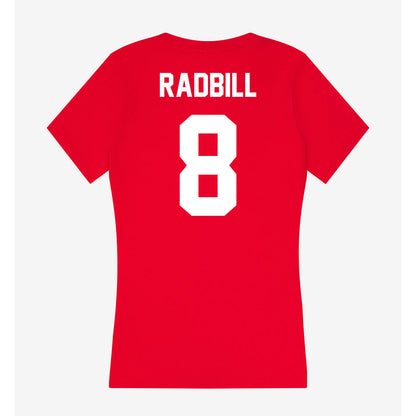 Rutgers - NCAA Baseball : Henry Radbill - Women's V-Neck T-Shirt-1