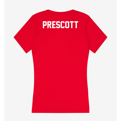 Rutgers - NCAA Women's Track & Field : Olivia Prescott - Women's V-Neck T-Shirt-1