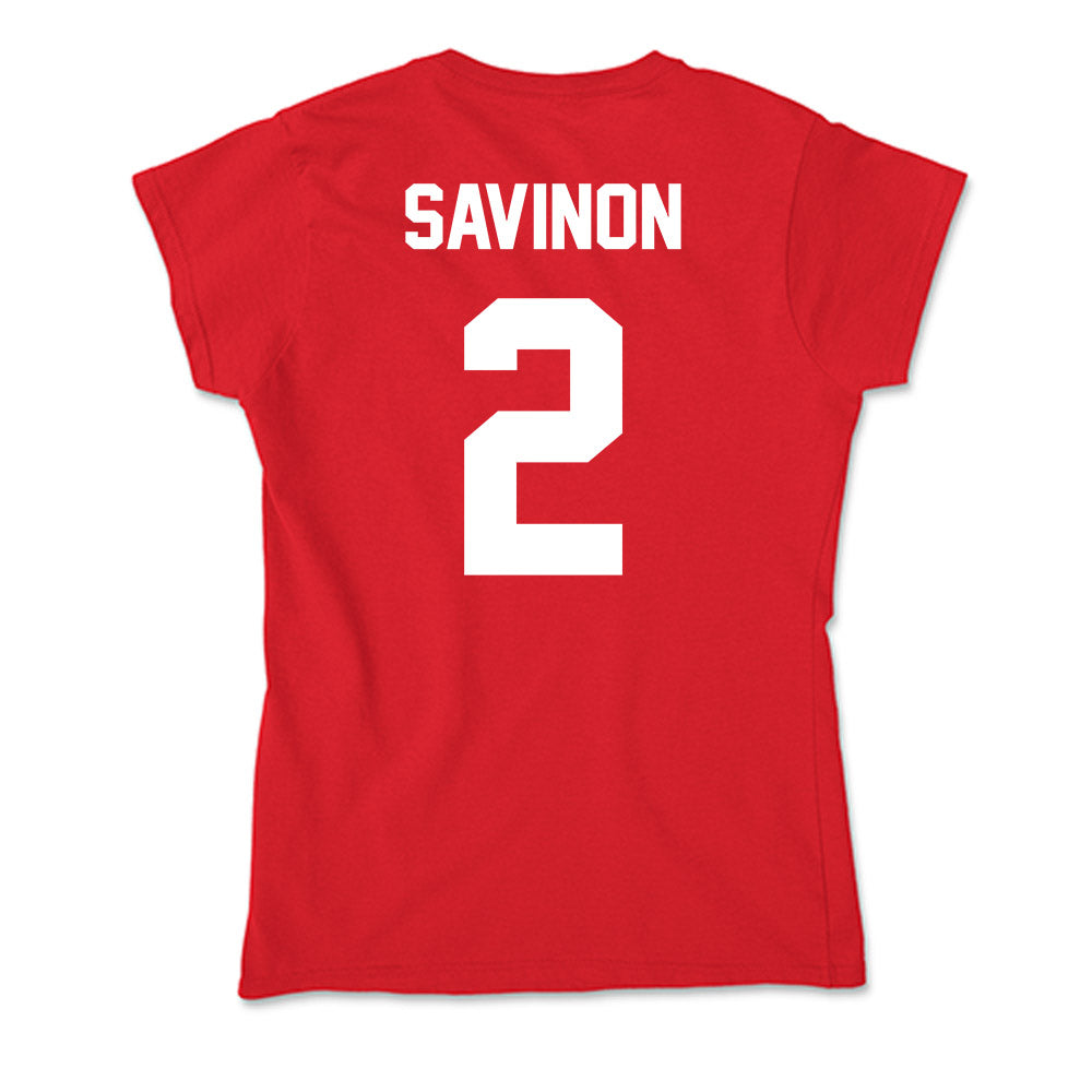 Rutgers - NCAA Baseball : Jordan Savinon - Soft Style Women’s T-Shirt-1