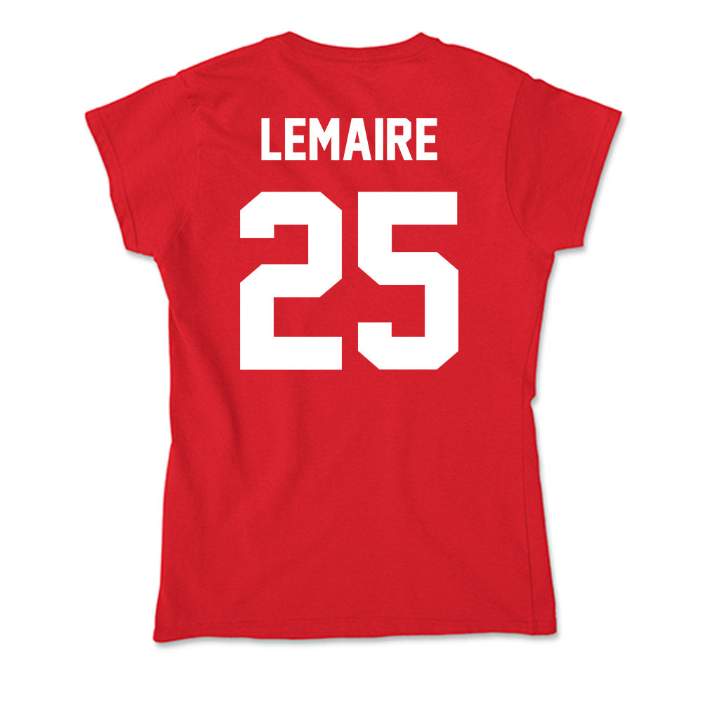 Rutgers - NCAA Men's Soccer : Cedric Lemaire - Soft Style Women’s T-Shirt-1